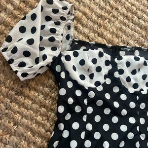 nasty gal Polka dot mini dress